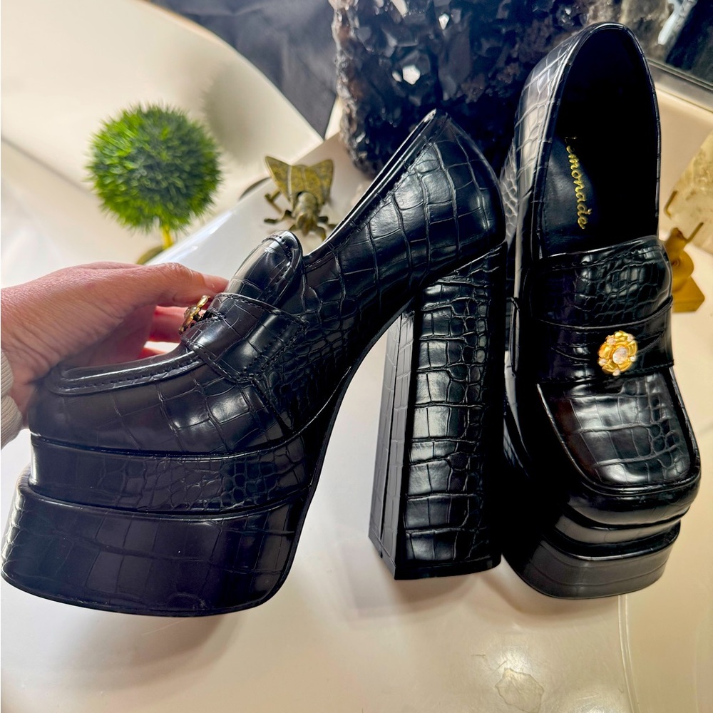 Brand new sky high triple platform wedges